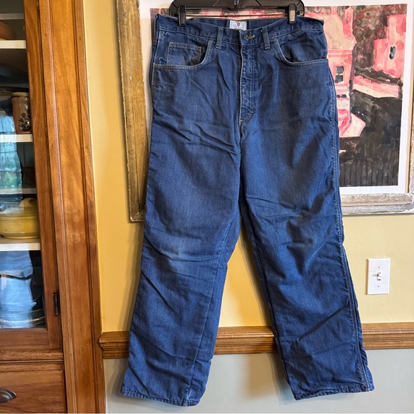 Tyndale FR Flame Resistant 35x32 Carpenter Denim Jeans Arc Rating 55.2 USA - Picture 1 of 10